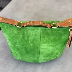 バッグ Coach Signature Suede Shoulder Bag Green Coach Suede One Shoulder Bag Green Vintage Used Authentic | eBay